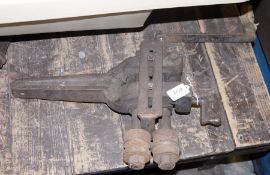 Three old iron sheet metal jennies/swaggers