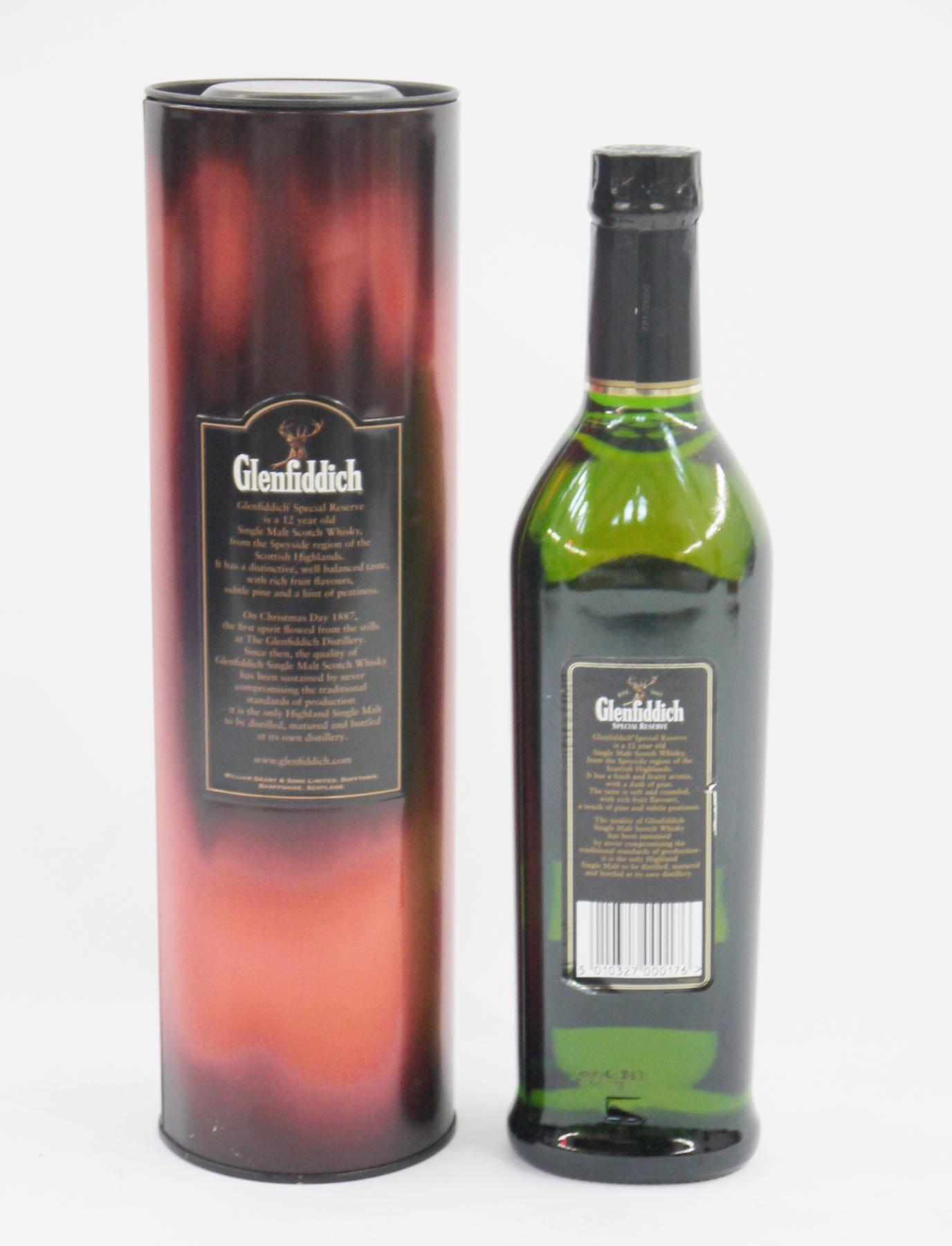 Glenfiddich Special Reserve single malt scotch whisky, 12 year old, 40% vol, 700ml, in original tin - Image 2 of 2