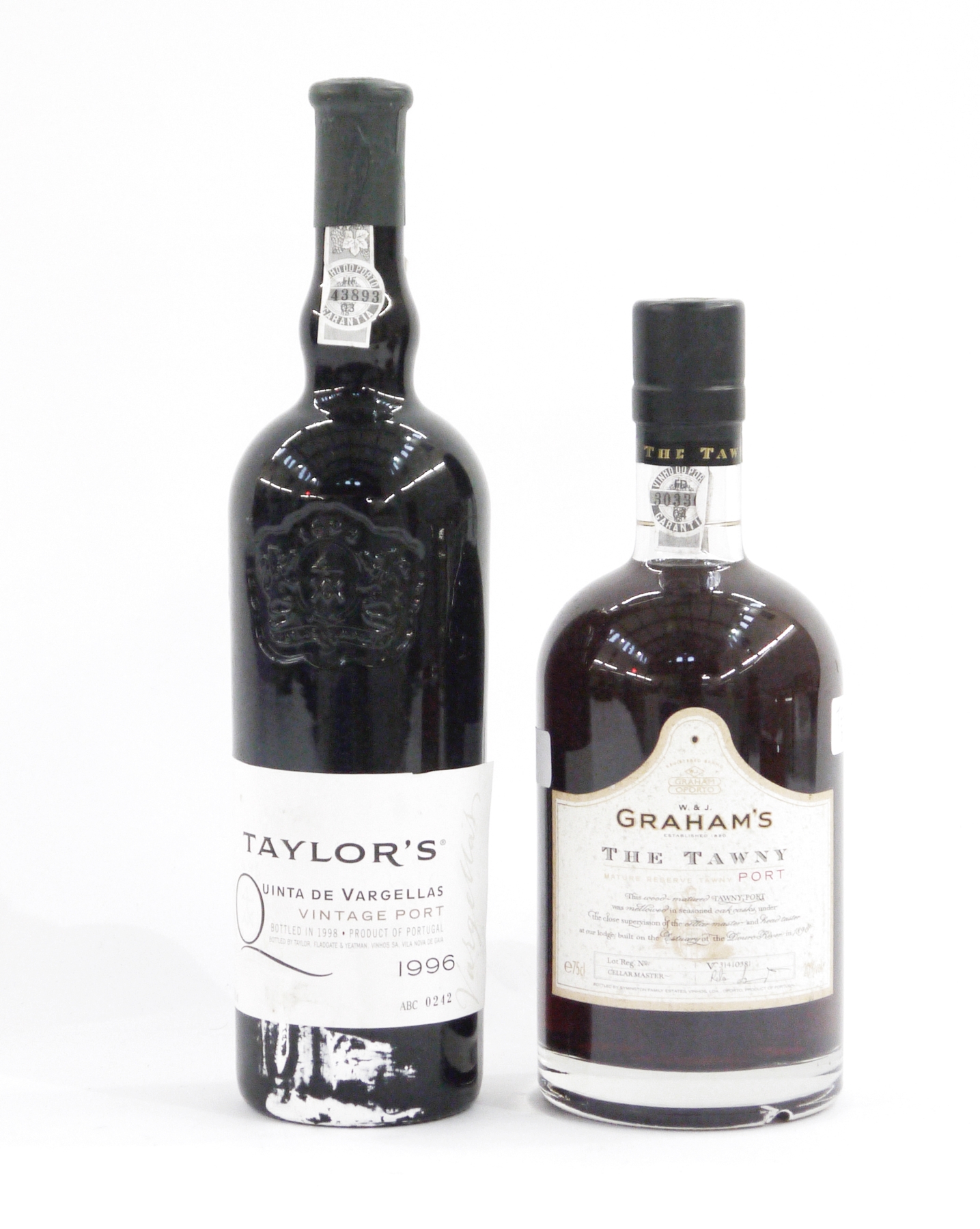 Taylors Quinta de Vargellas 1996 vintage port bottled in 1998, the bottle numbered ABC0242, 75cl,