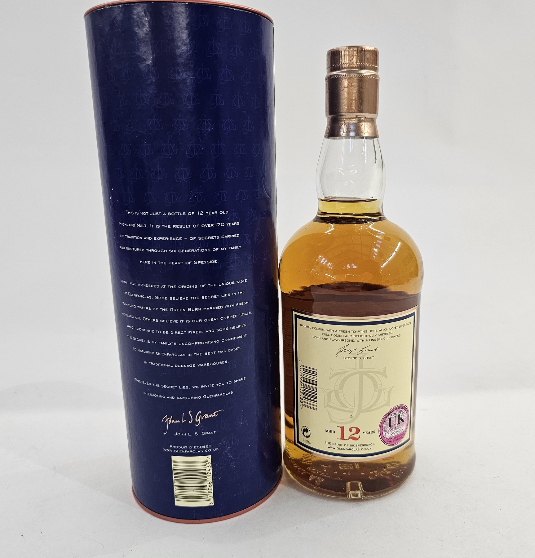Glenfarclas 12 year old Highland single malt Scotch whisky distilled and bottled by J&G Grant, - Image 2 of 2