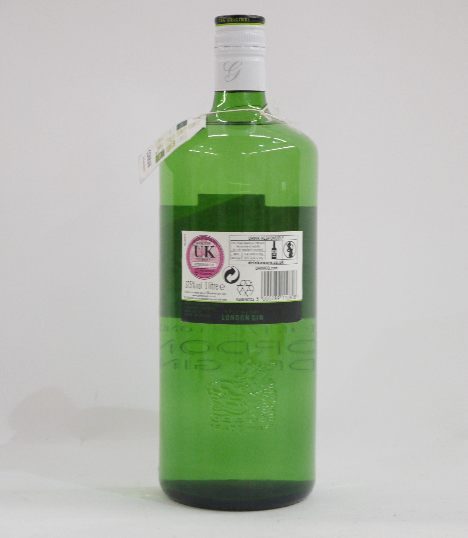 Gordons Limited Edition special dry London gin by Conran no. 3 of 10 from the Green Bottles - Image 2 of 2