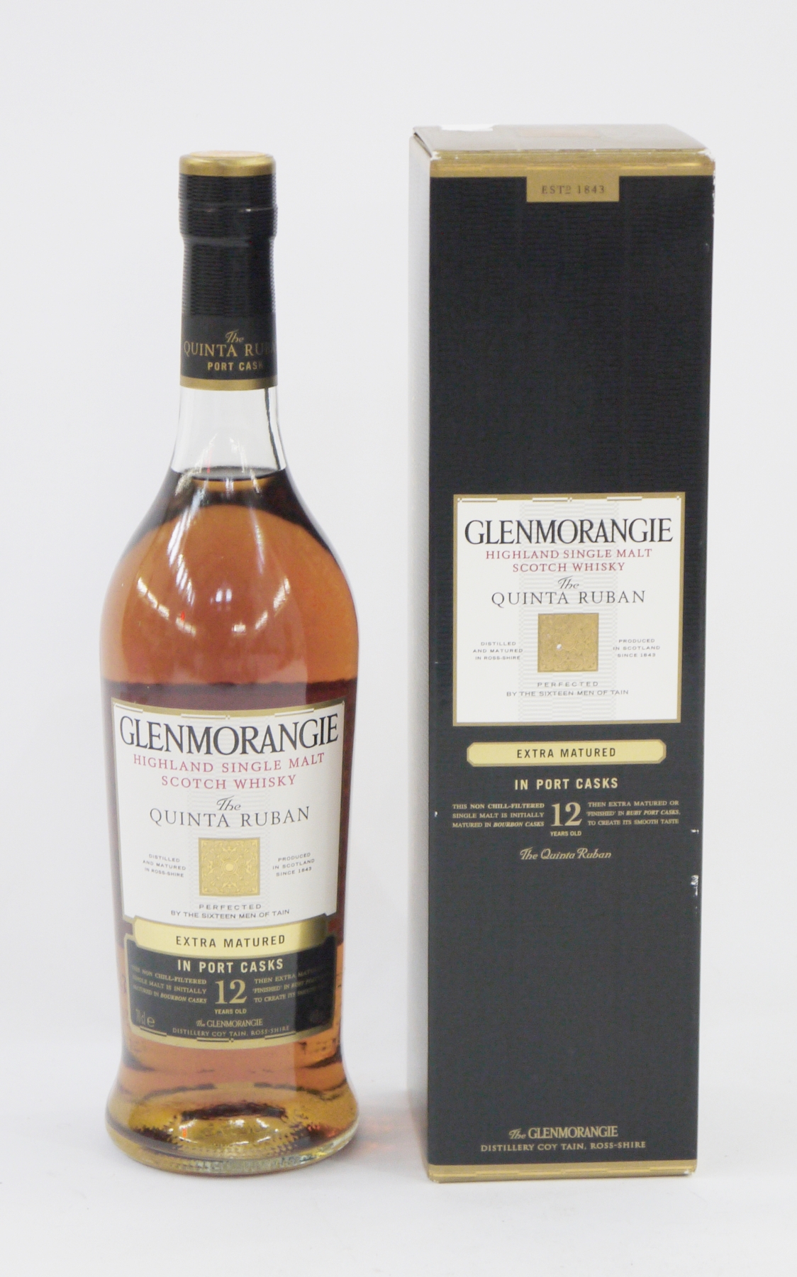 Glenmorangie The Quinta Ruban 12 year old highland single malt scotch whisky, extra matured in