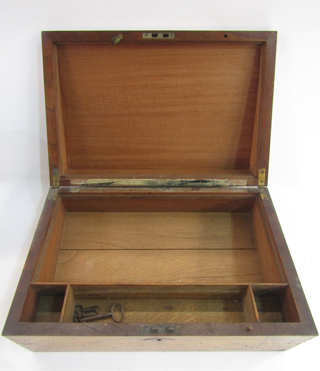 A burrwood writing slope - Image 2 of 2