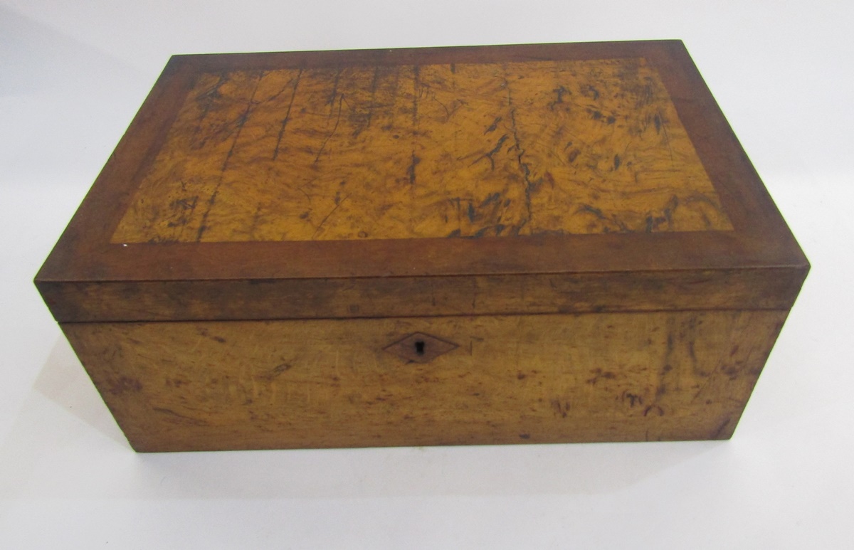 A burrwood writing slope