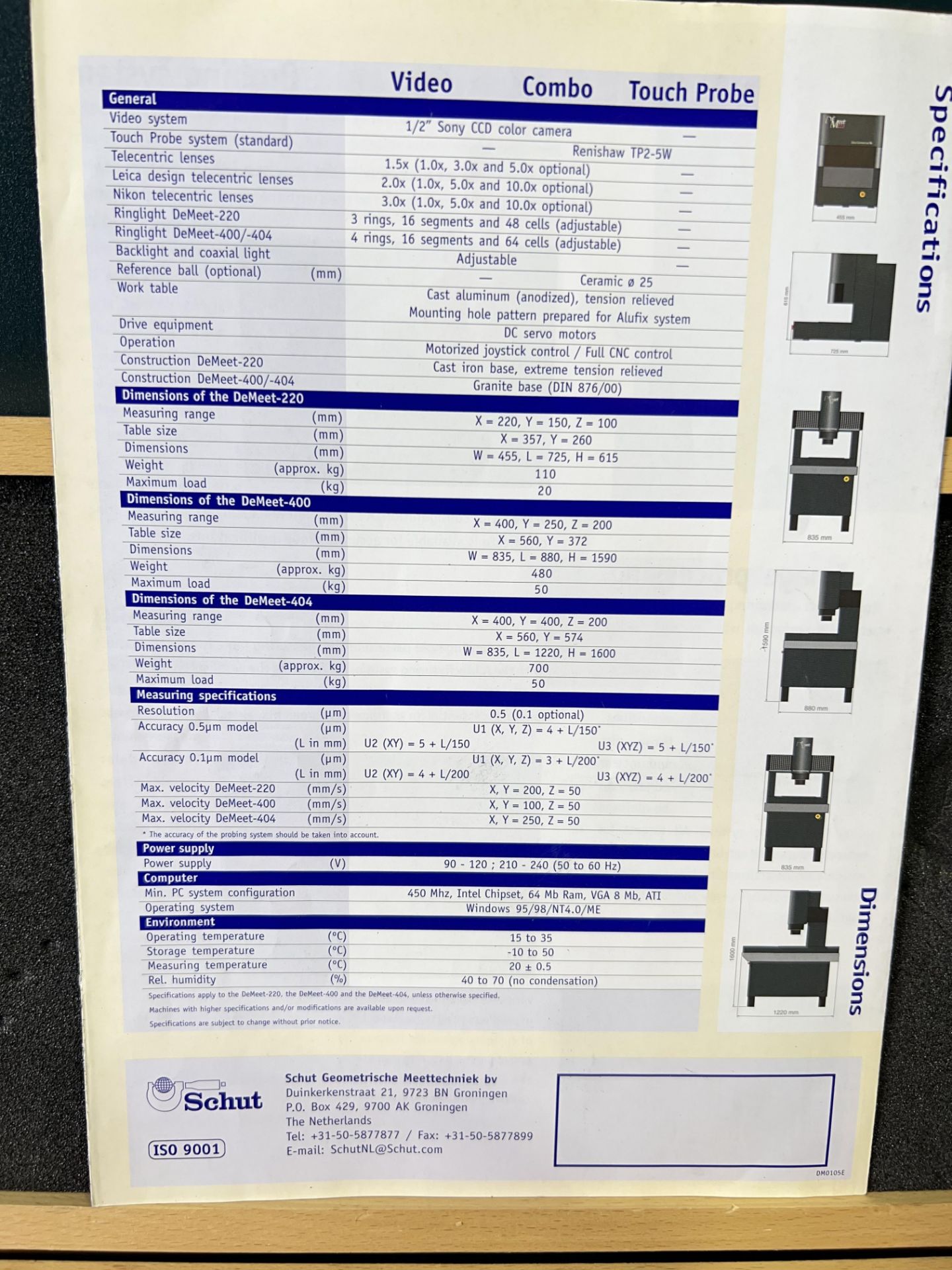 Schut Geometrical Metrology De Meet 404 3D CNC Co-ordinate Measuring Machine - Image 10 of 12