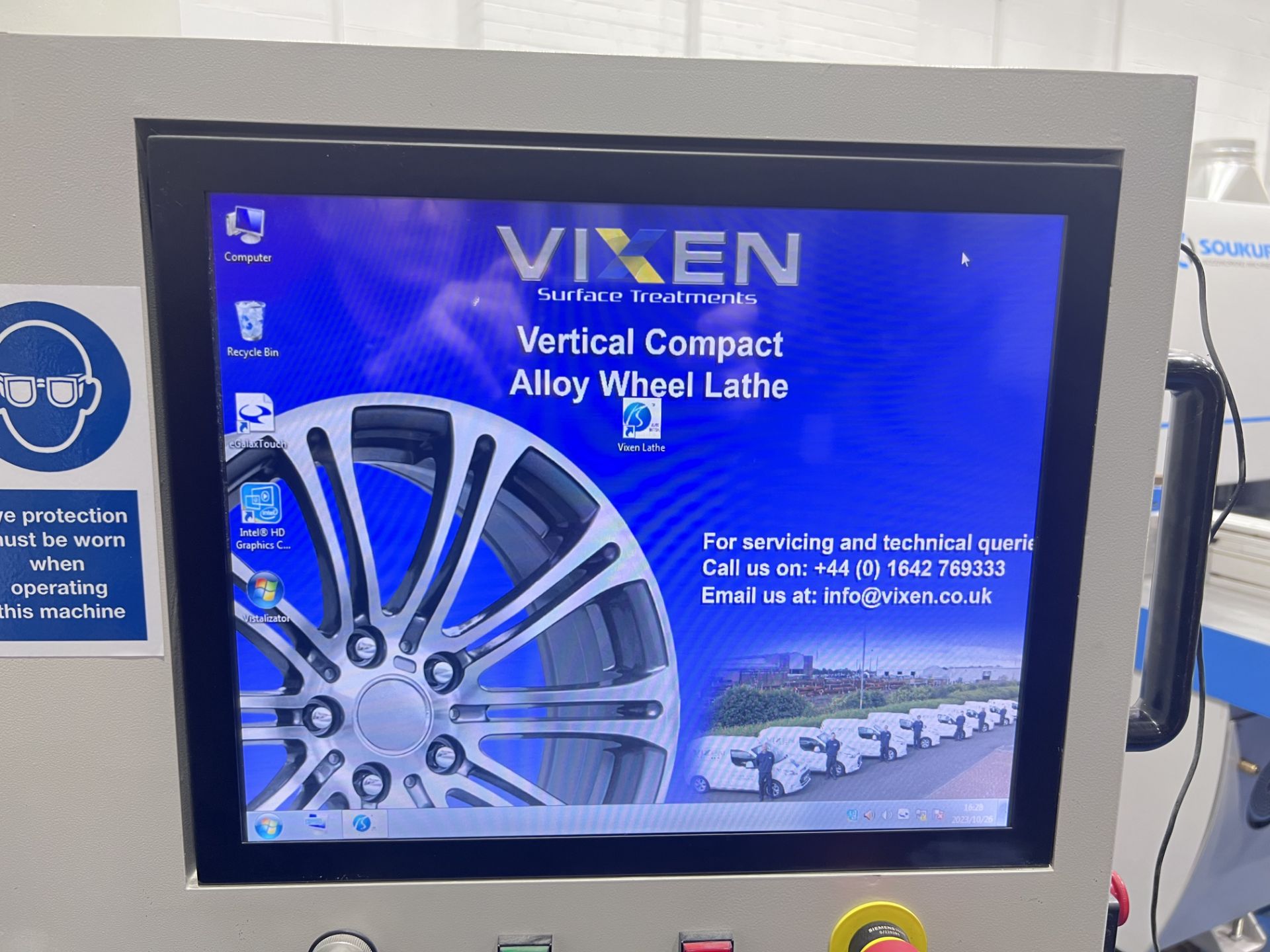 Vixen WHL-35 Vertical Compact Diamond Alloy Wheel Lathe - Image 8 of 14