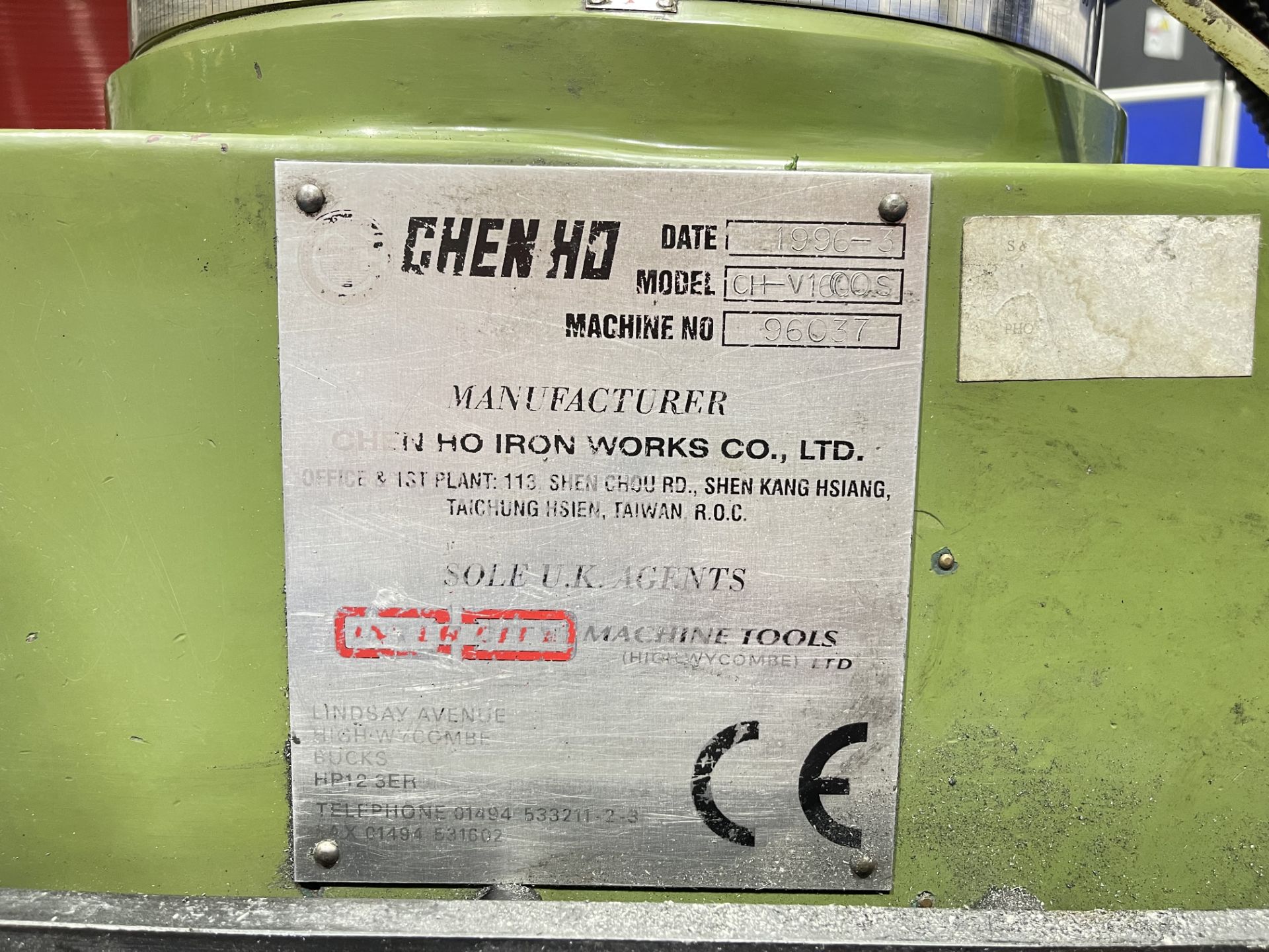 Chen Ho CH-V1600S NC Turret Head Milling Machine - Image 12 of 13
