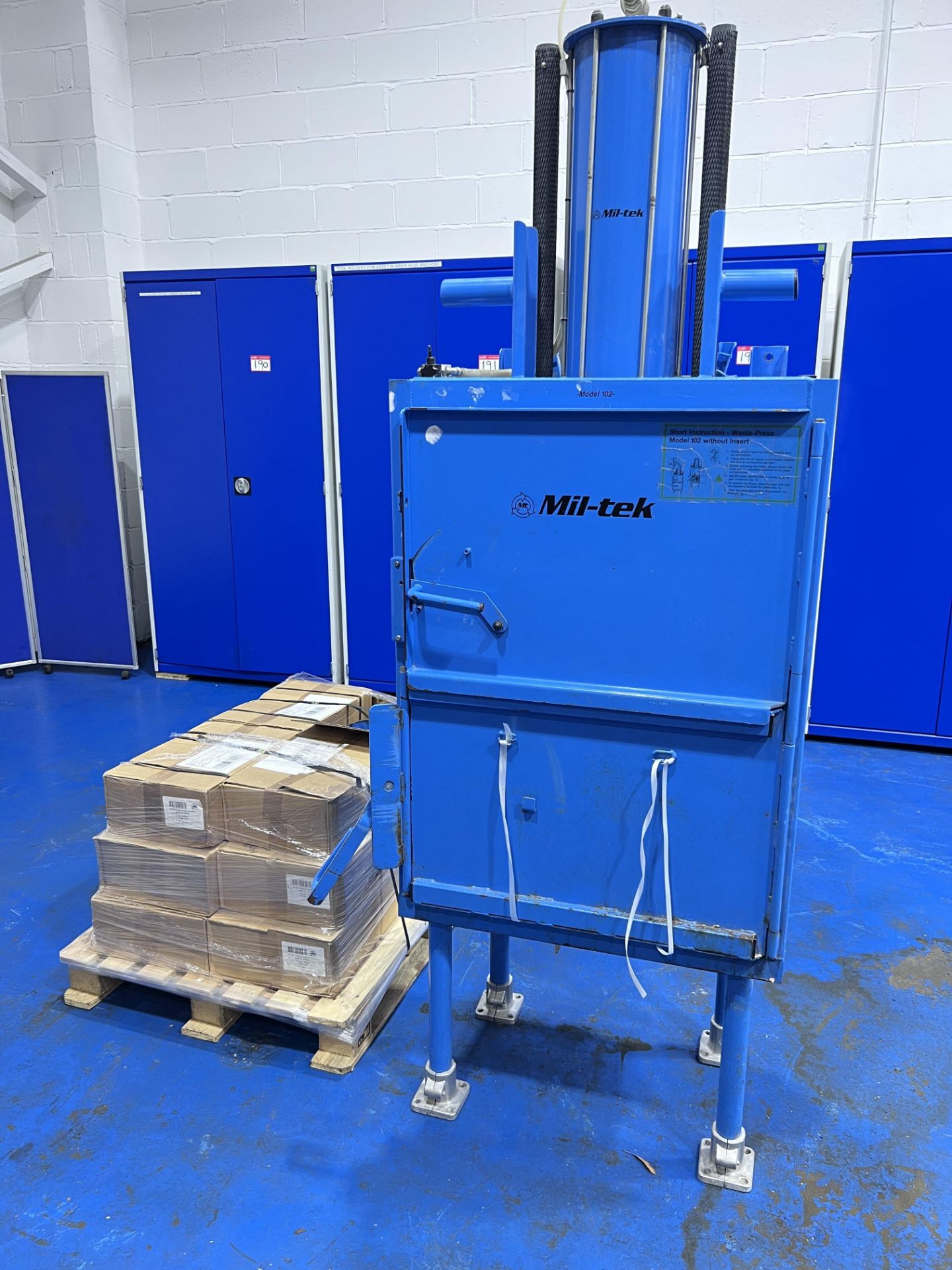 Mil-tek CP 102 Cardboard Bailer with Strapping