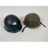 Two Military Helmets