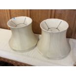Pair of Silk Lined Lampshades