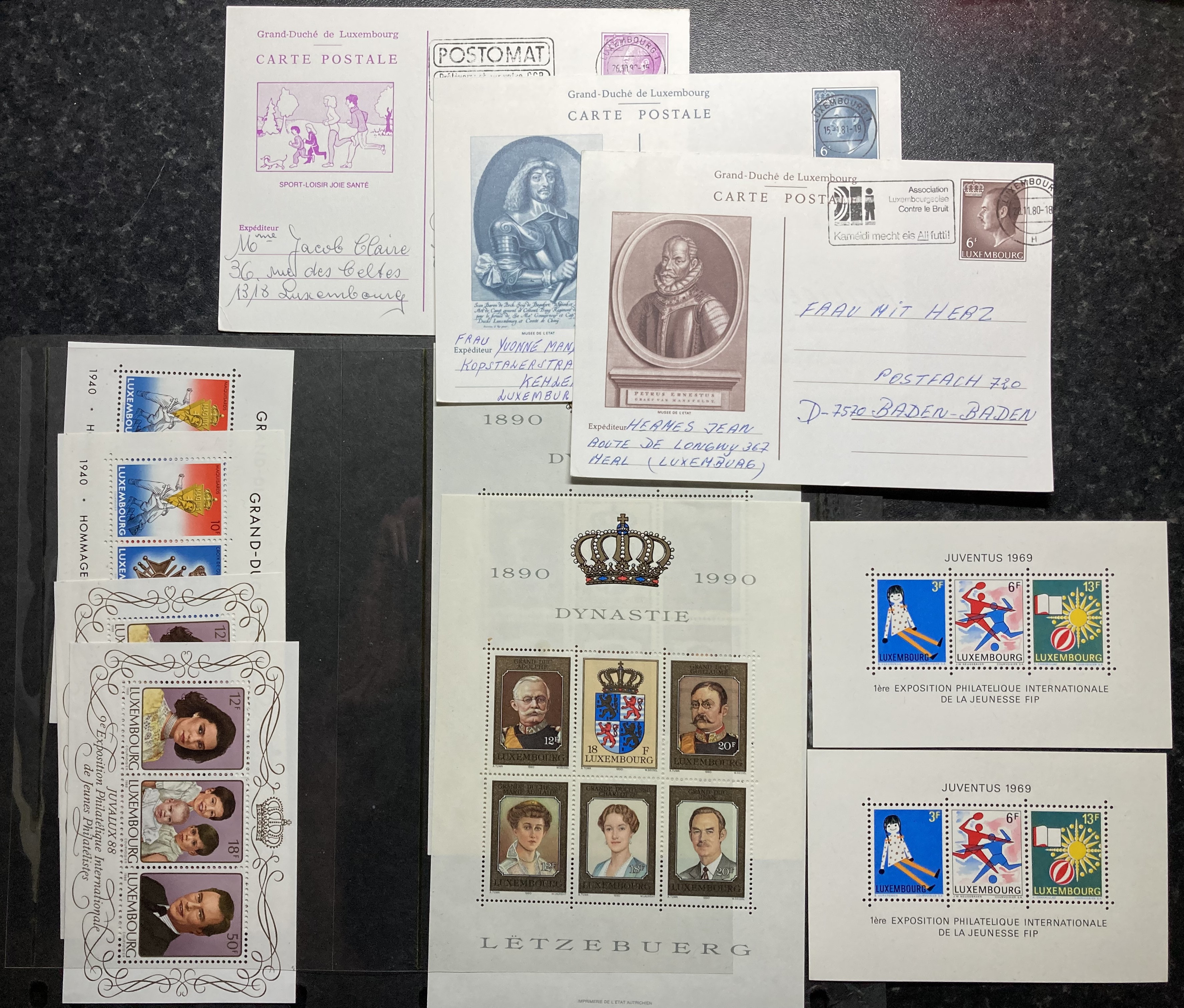 Luxembourg stamp: Collection of mint and used definitives, commemoratives, officials, air & postage - Image 6 of 14