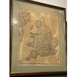 England And Wales Map.  Dated 1805