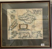 Robert Morden Map (1650 - 1703) Map Of The Smaller Islands In The Britsh Ocean