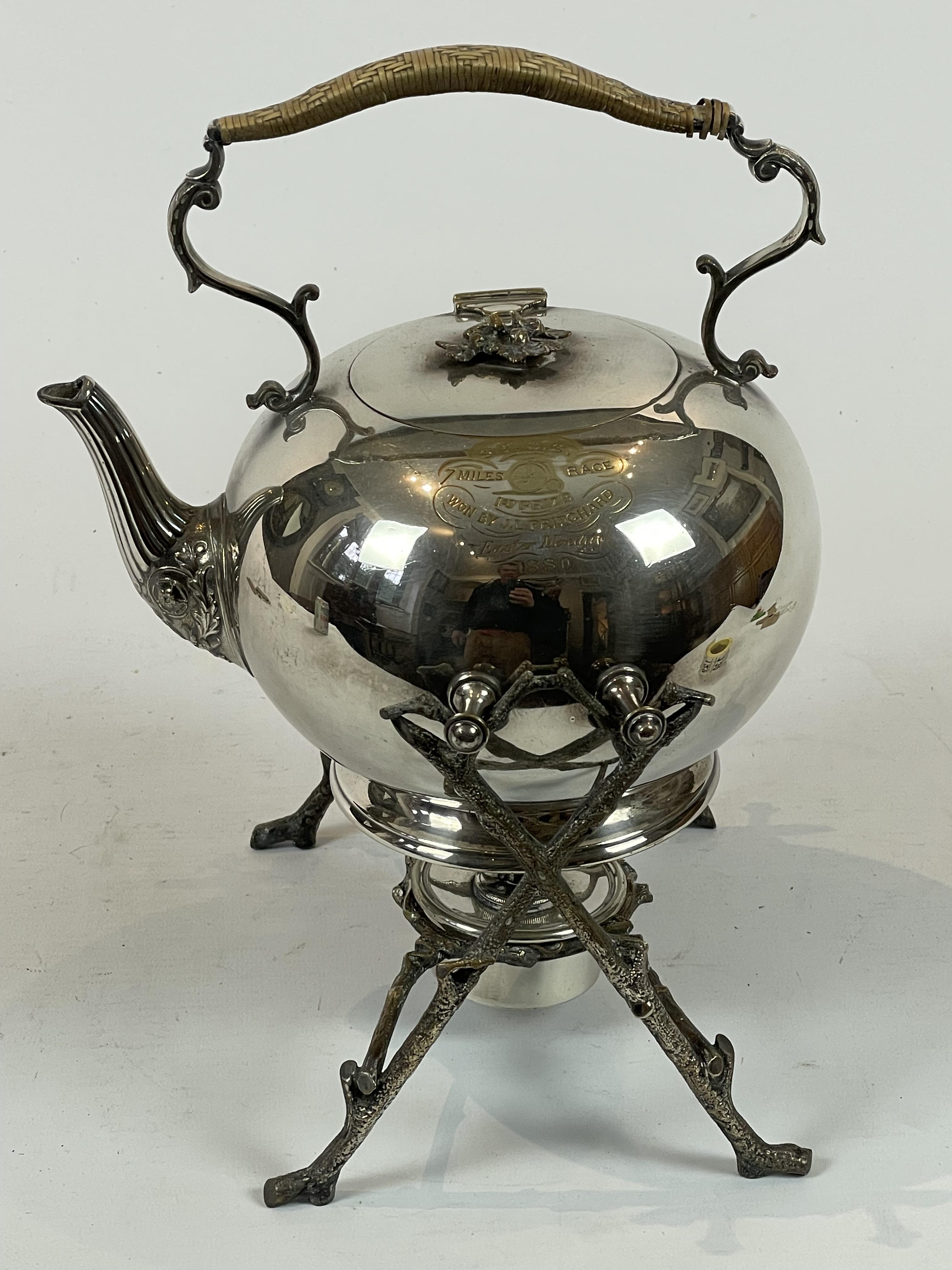 Silver Plater Spirit Kettle