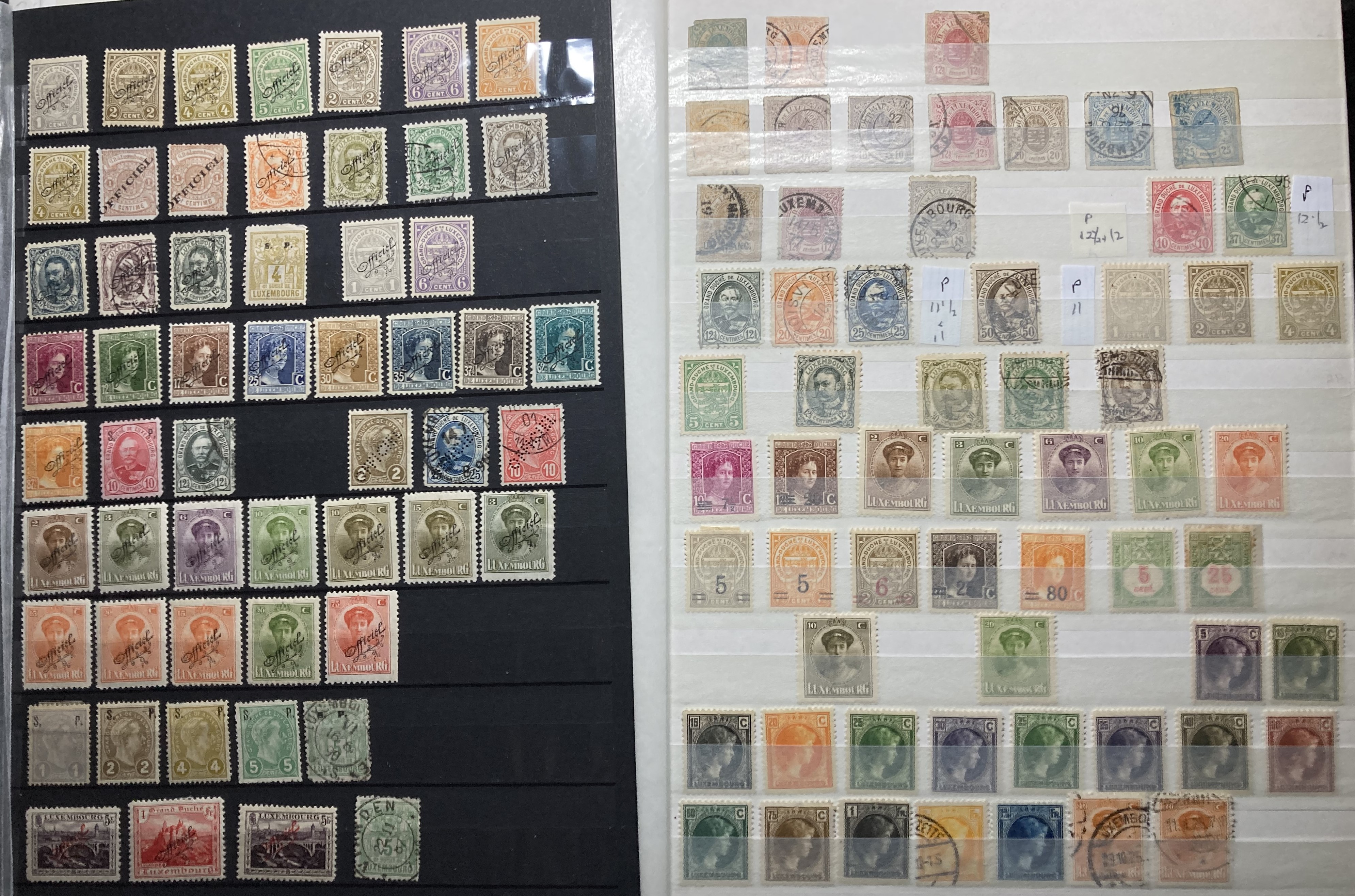 Luxembourg stamp: Collection of mint and used definitives, commemoratives, officials, air & postage - Image 2 of 14