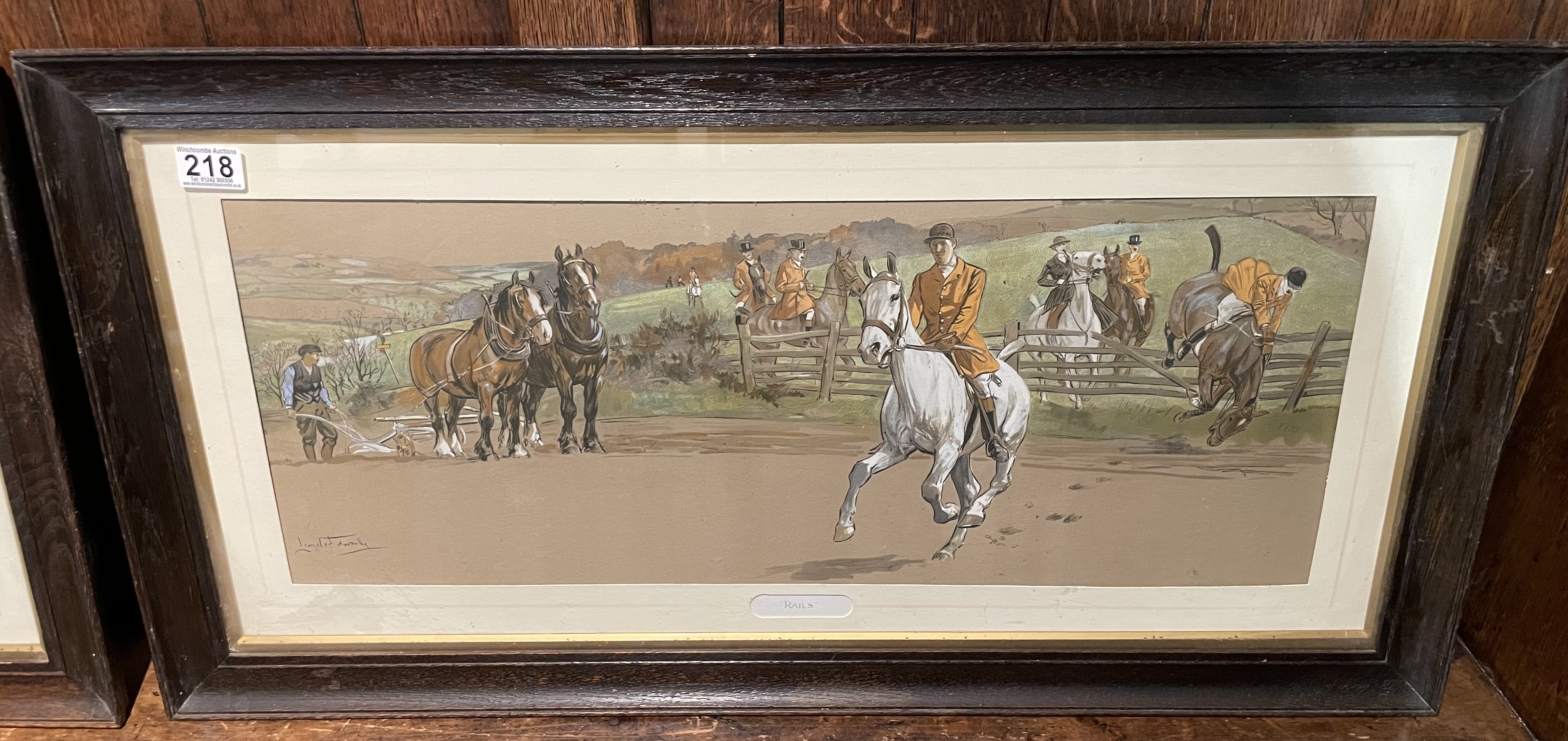 A Set Of Six Large Signed Hunting Prints By Lionel Edwards (1878 - 1966) - Image 2 of 6