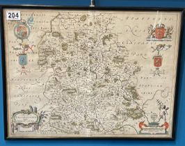 Rodger Montgomery 17th Century Map Of Shropshire