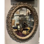 Victorian Oval Gilt Mirror