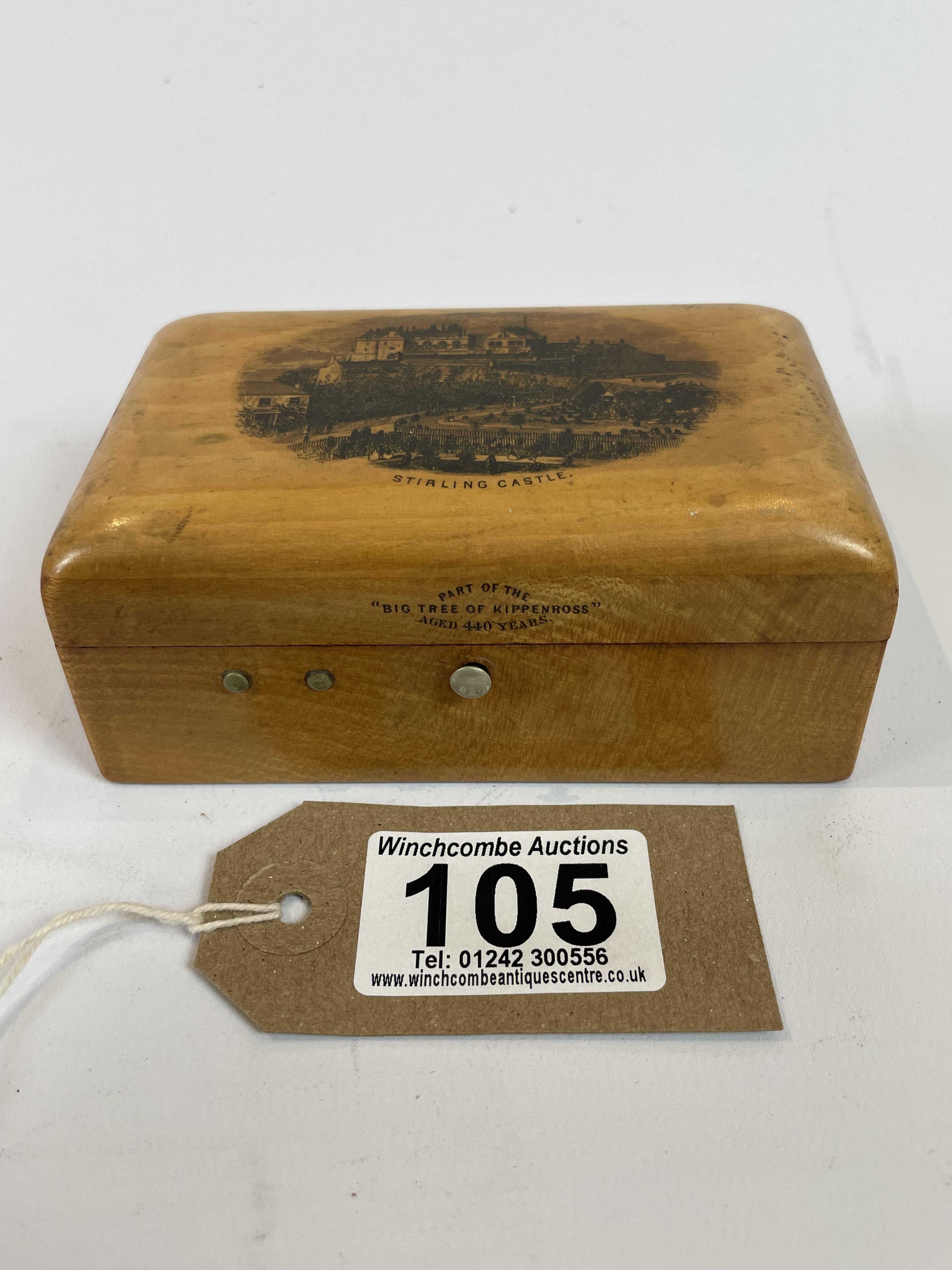 Mauchline Ware Box Of Stirling Castle