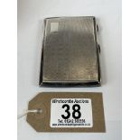 solid silver card case with gilt interior dated 1935