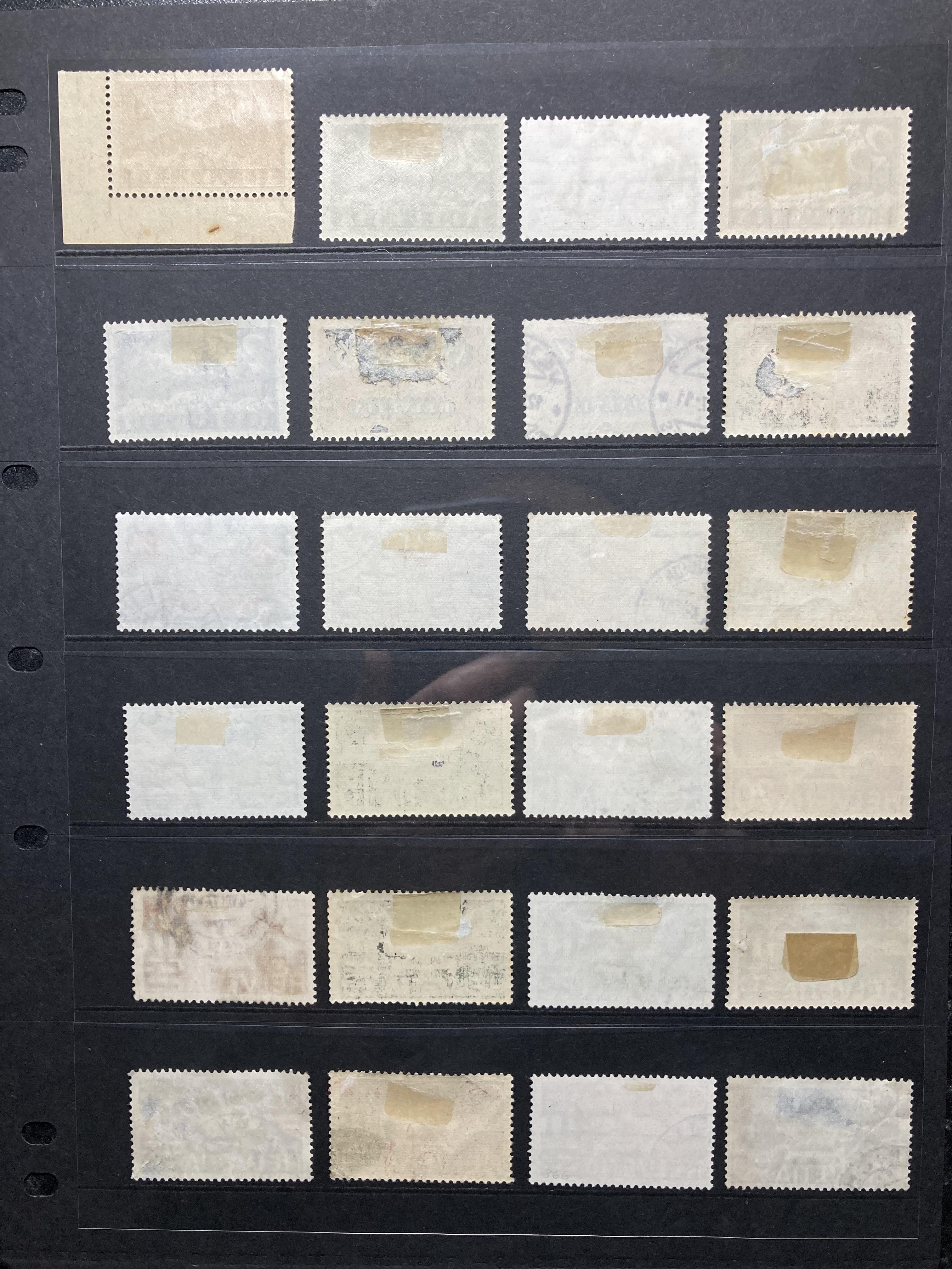 Swiss stamps: Air issues of early 1920s to mid 30s, mint and used on Hagner sheet. - Image 2 of 2