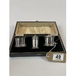 Boxed set of Silver Salts dated 1913