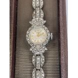 Silver and Marcasite Ladies Deco Watch by Avia 1964