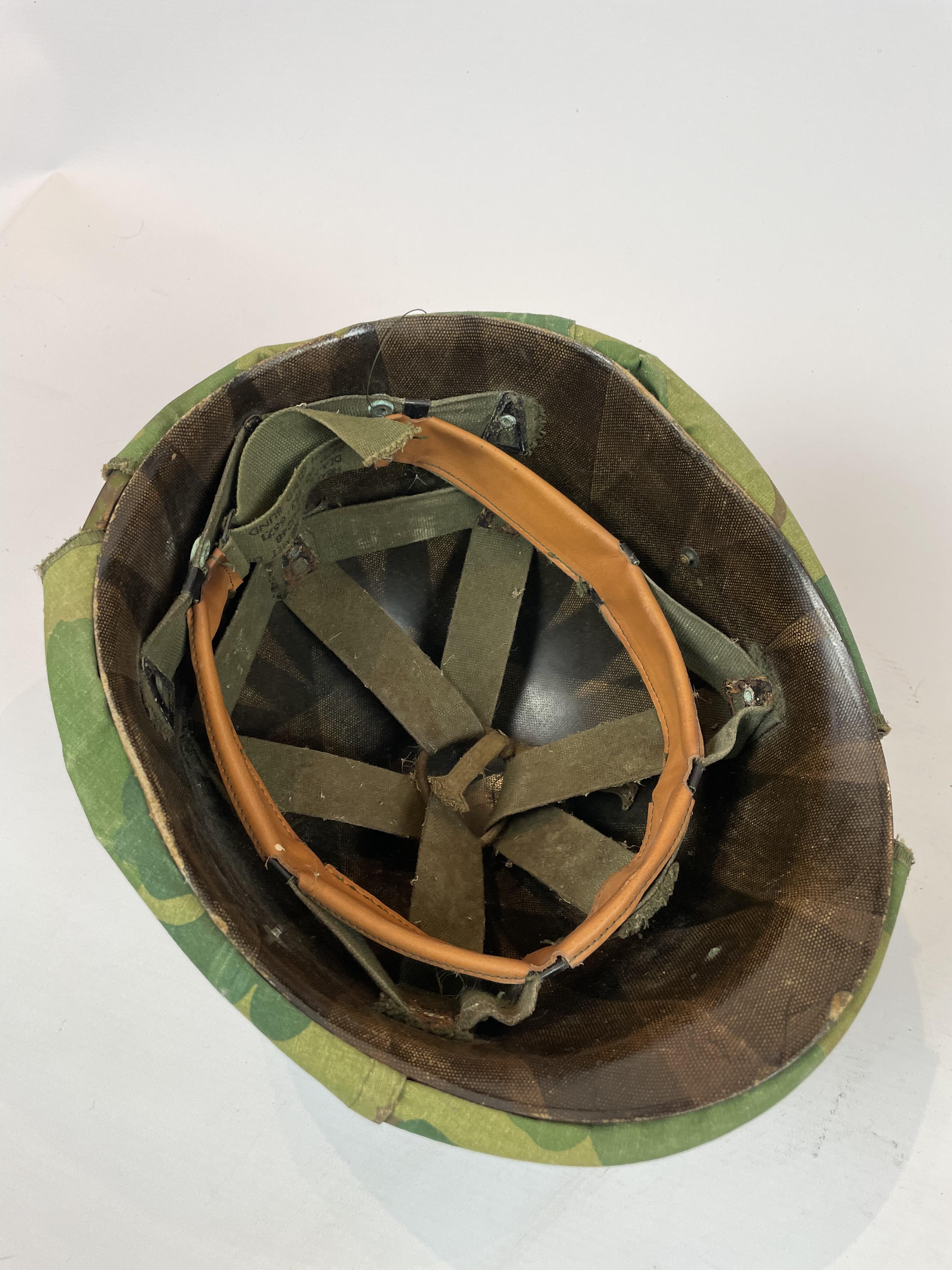 Rare U.S.A. Vietnam Army Camouflage Helmet - Image 2 of 2