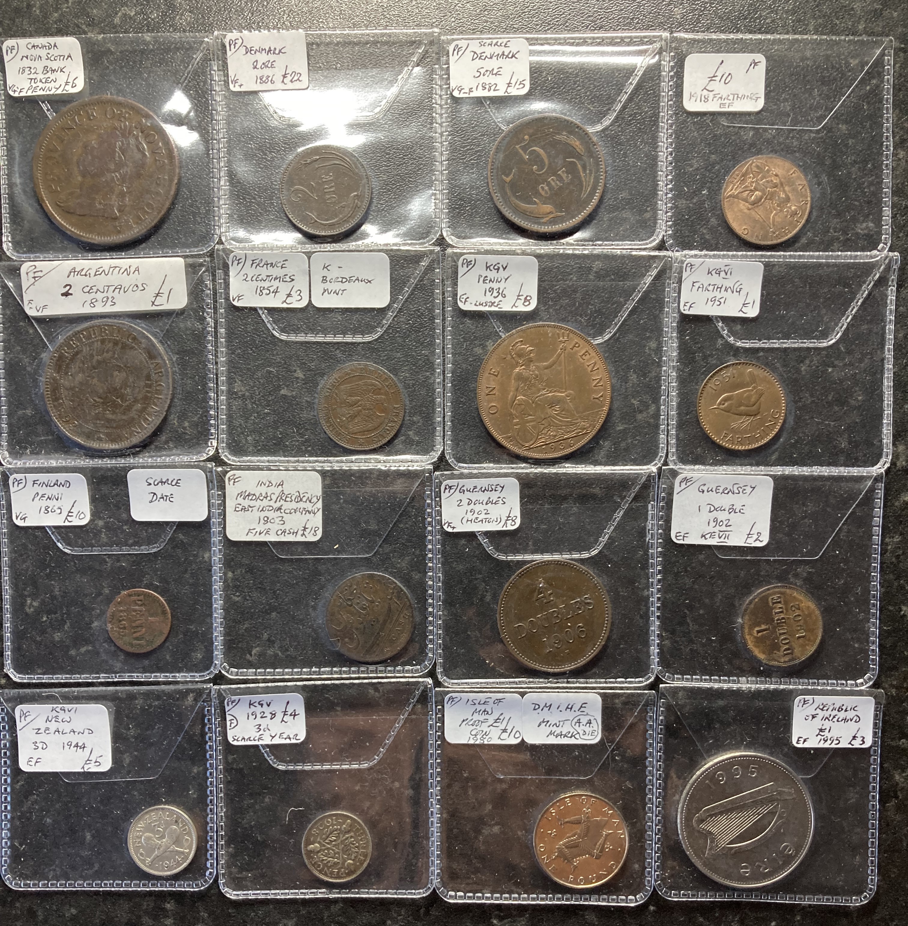 Box of 40 silver and other GB and World coins from 1800s on in variable condition. - Image 5 of 7