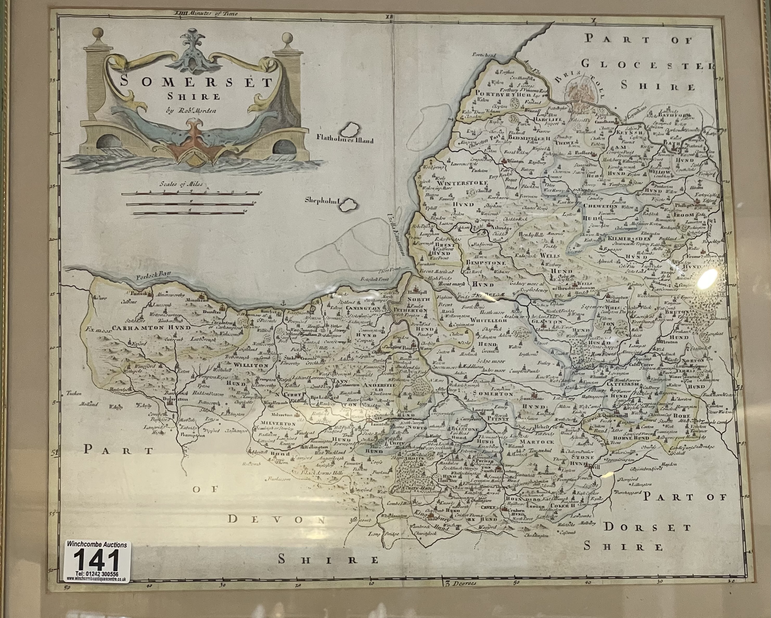 A 'Somersetshire' Map by Robert Morden