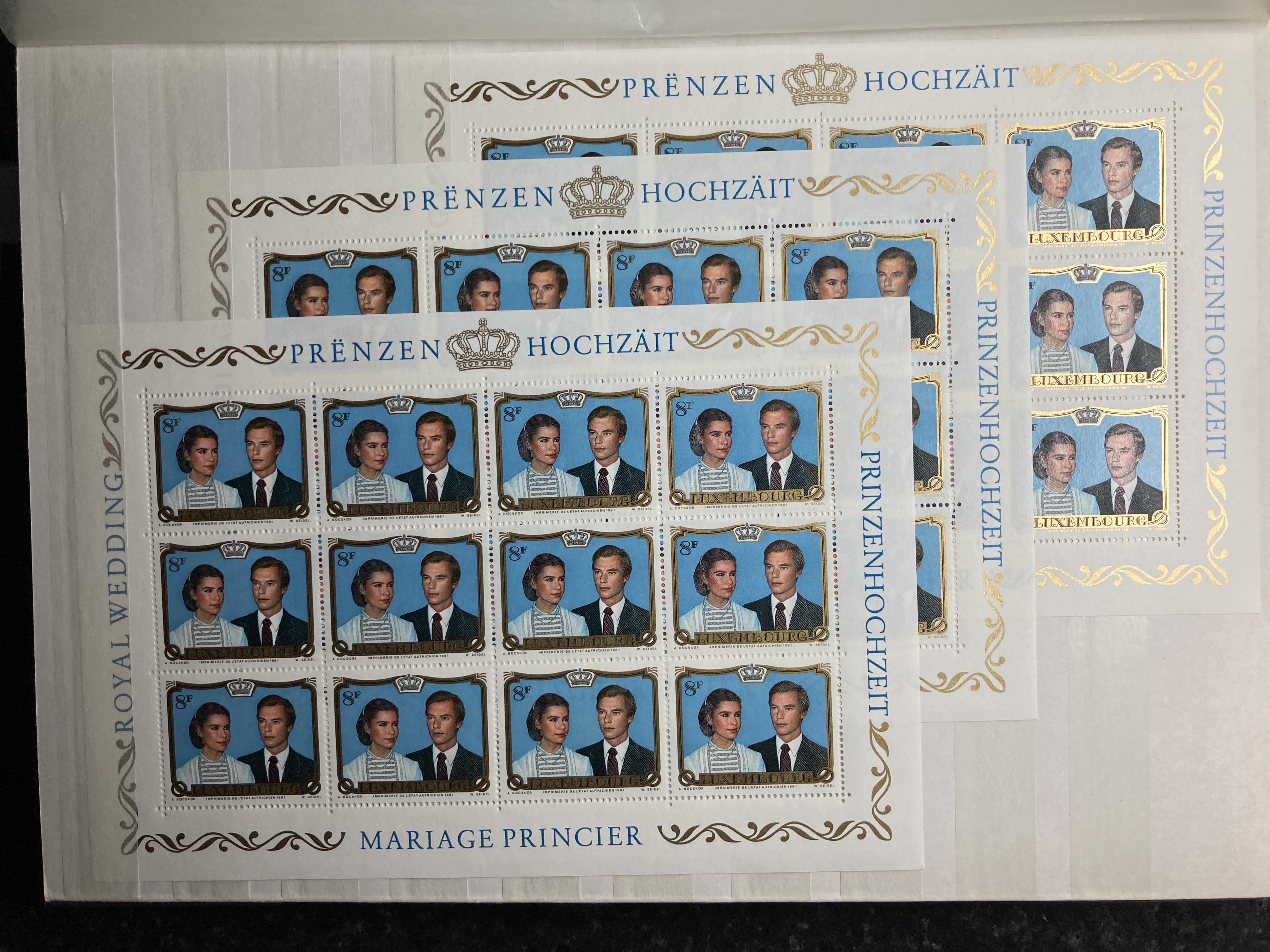 Luxembourg stamp: Collection of mint and used definitives, commemoratives, officials, air & postage - Image 13 of 14