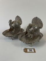 A Pair Of Silver Filigree Peruvian incense burners, circa 1820