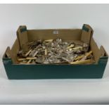Box Of Miscellaneous Silverplate Cutlery