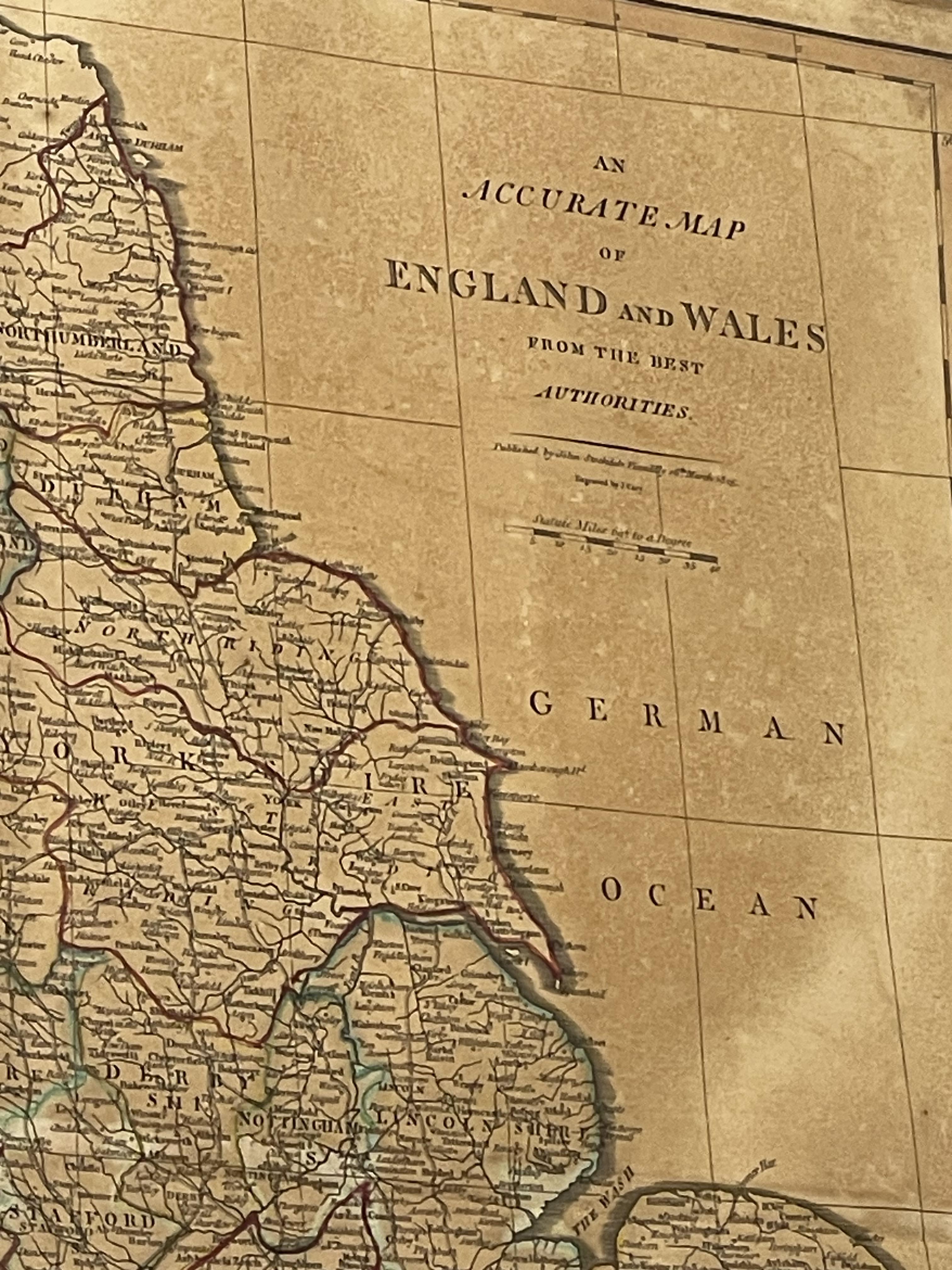 England And Wales Map.  Dated 1805 - Image 2 of 2