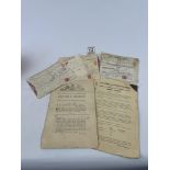 Train Memorabillia including receipts from 1896