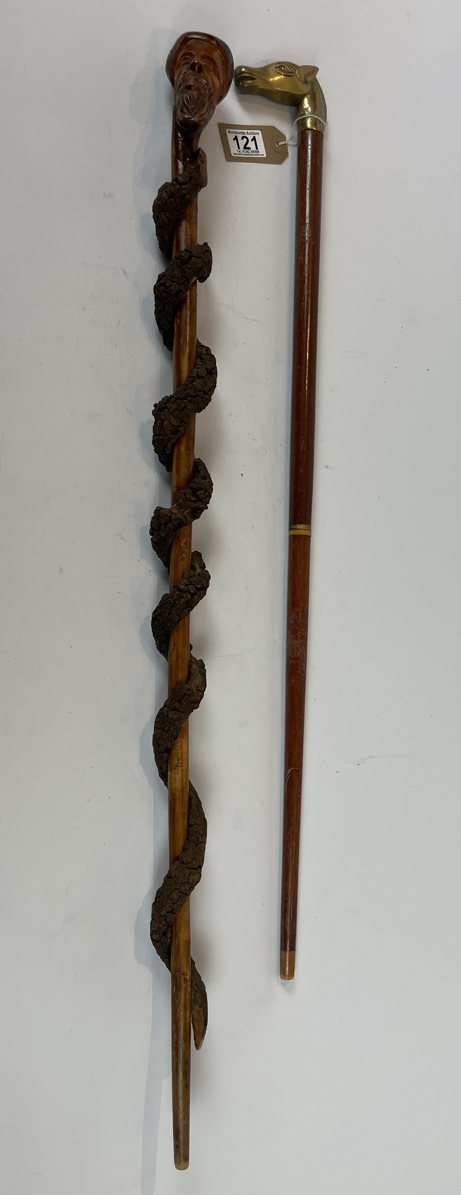 Two walking sticks - Image 2 of 2