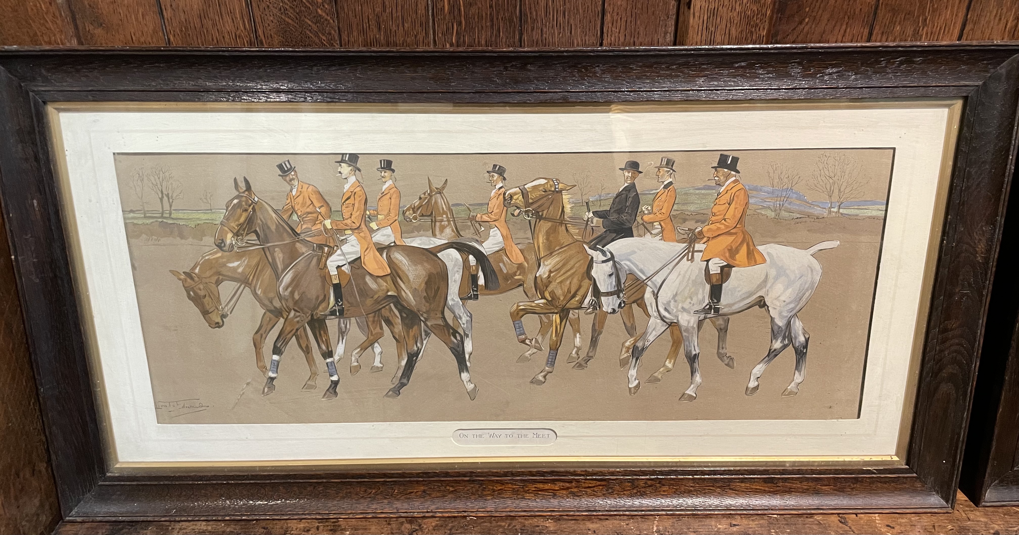 A Set Of Six Large Signed Hunting Prints By Lionel Edwards (1878 - 1966) - Image 3 of 6