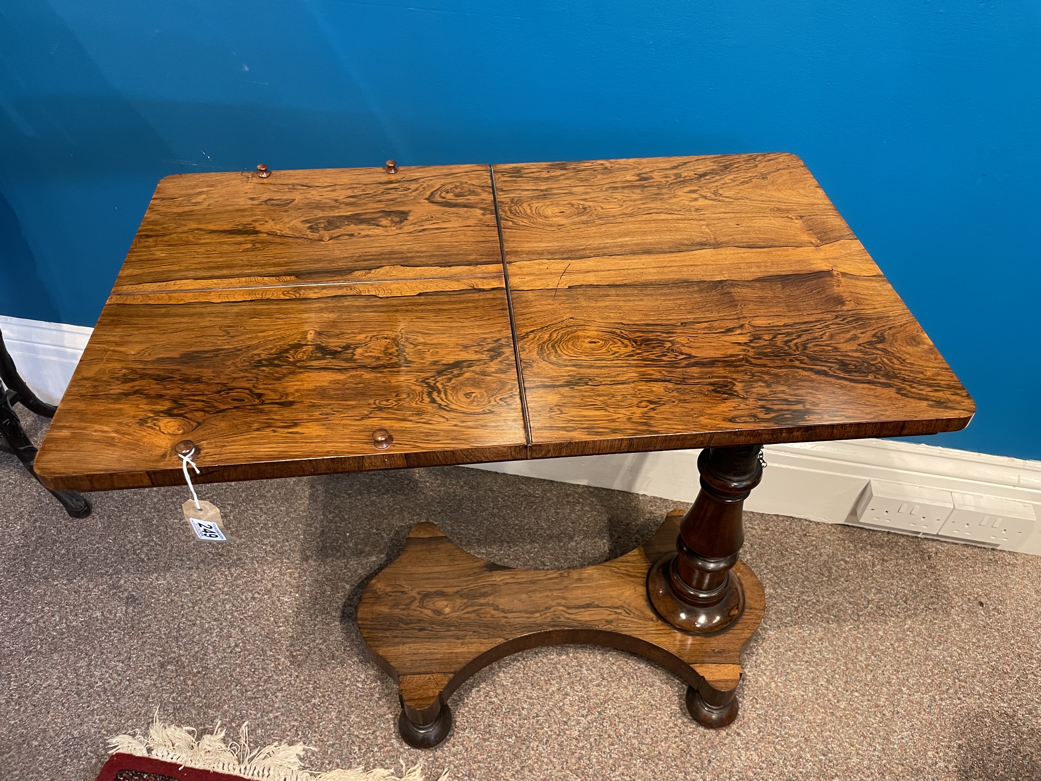 An Early Victorian Rosewood Reading/Music Table With Adjustable Height - Image 3 of 4