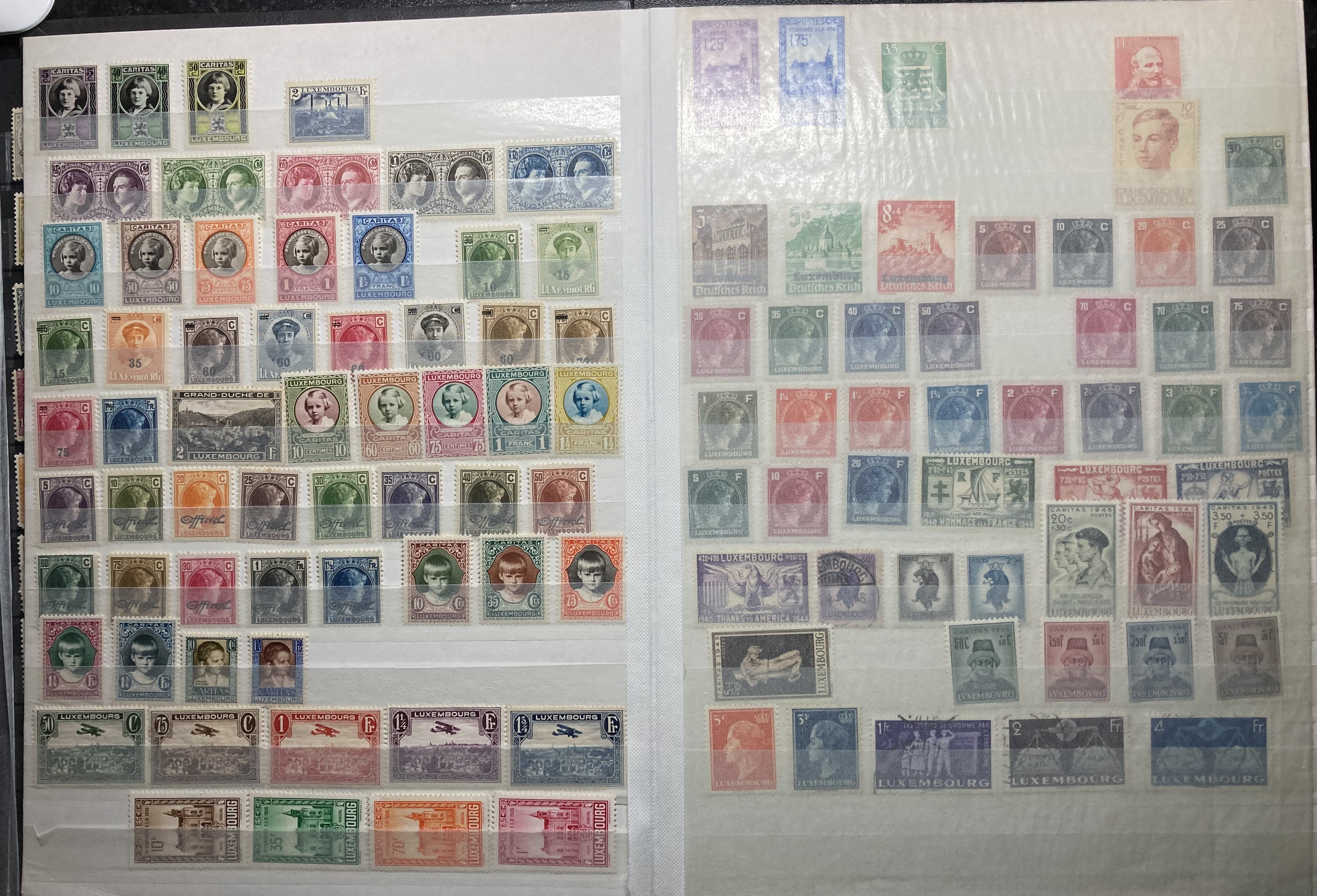 Luxembourg stamp: Collection of mint and used definitives, commemoratives, officials, air & postage - Image 3 of 14