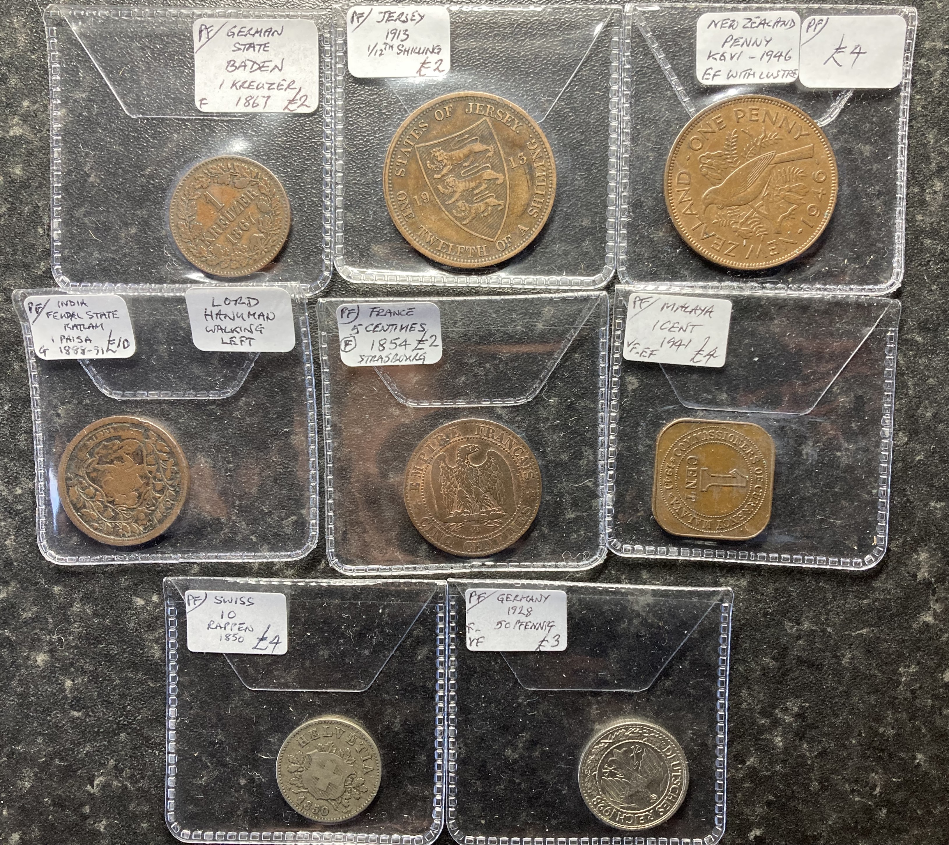 Box of 40 silver and other GB and World coins from 1800s on in variable condition. - Image 6 of 7