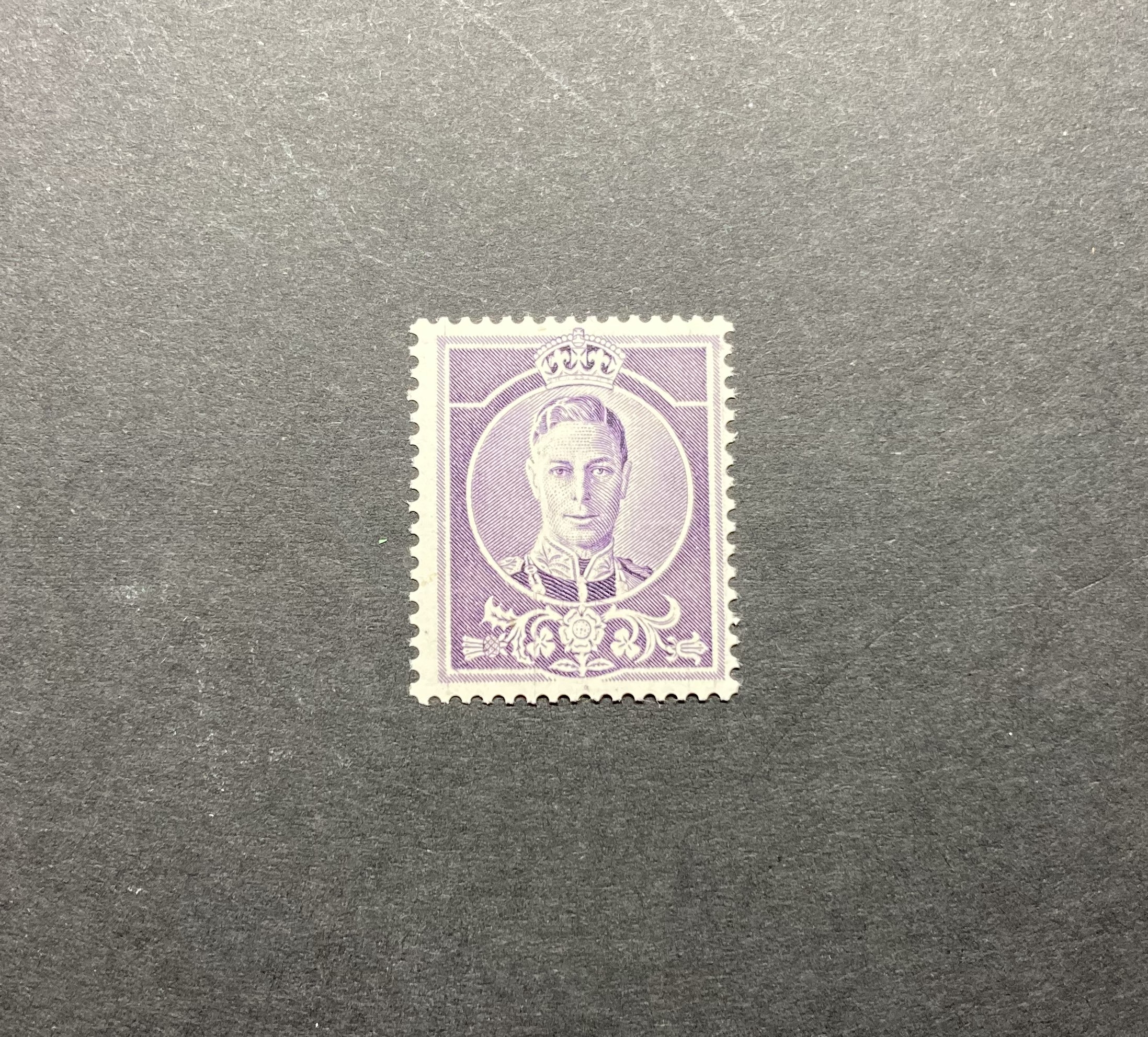 Australia stamp: Unadopted 1950s Waterloo KGVI essay in violet, perf 15x14, unmounted mint. - Image 3 of 3