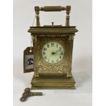 A 19th Century French Repeater Carriage Clock 