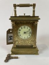 A 19th Century French Repeater Carriage Clock
