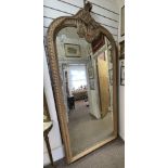 Large Oak Framed Pier Mirror With Rope Twist Decoration