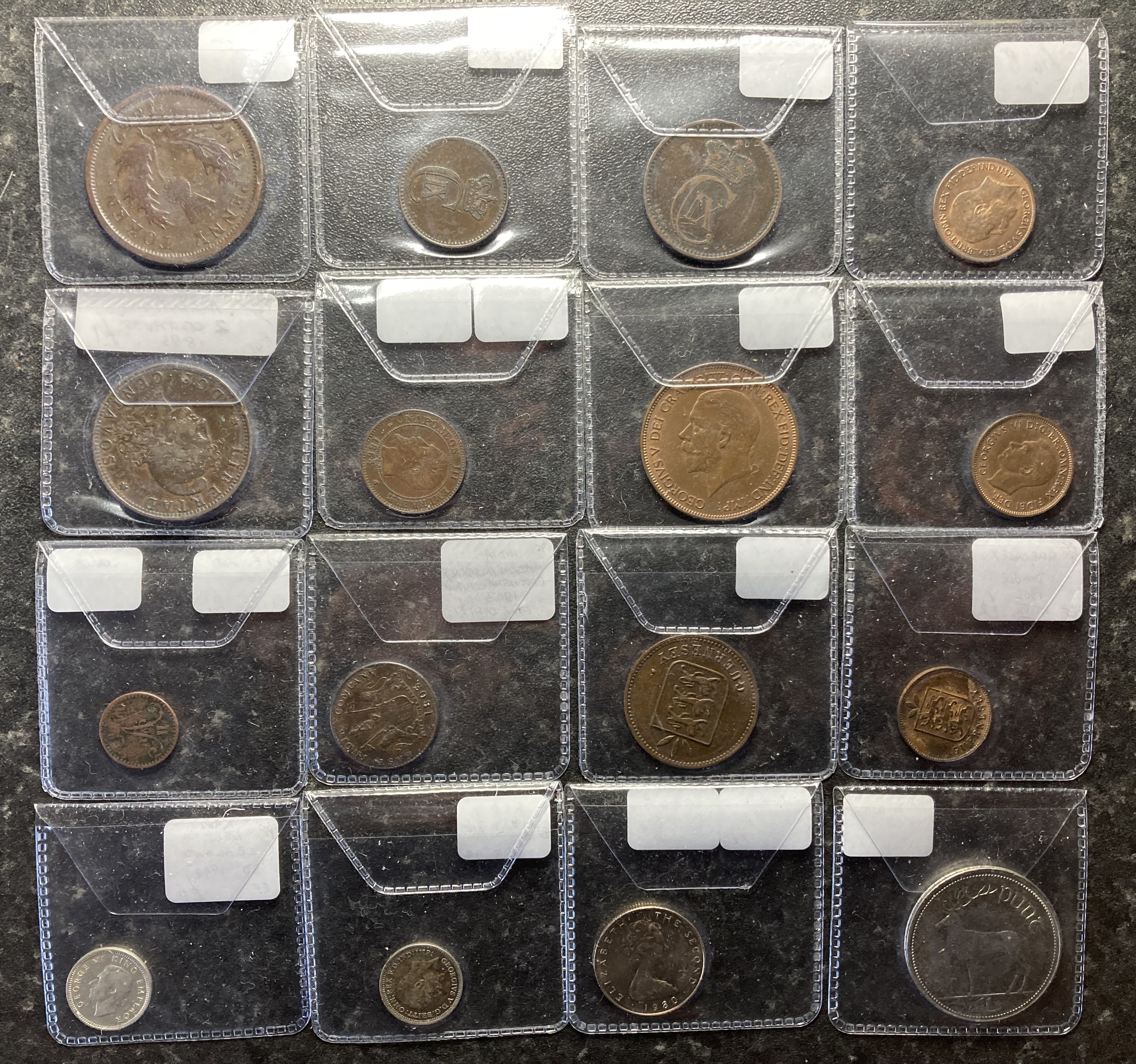 Box of 40 silver and other GB and World coins from 1800s on in variable condition. - Image 4 of 7