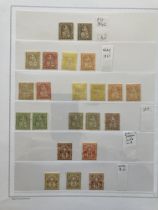 Swiss stamps: Old Francia album with 23 pages of mint definitive.