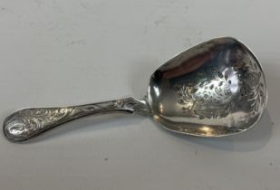 Silver Caddy Spoon, Birmingham 1877