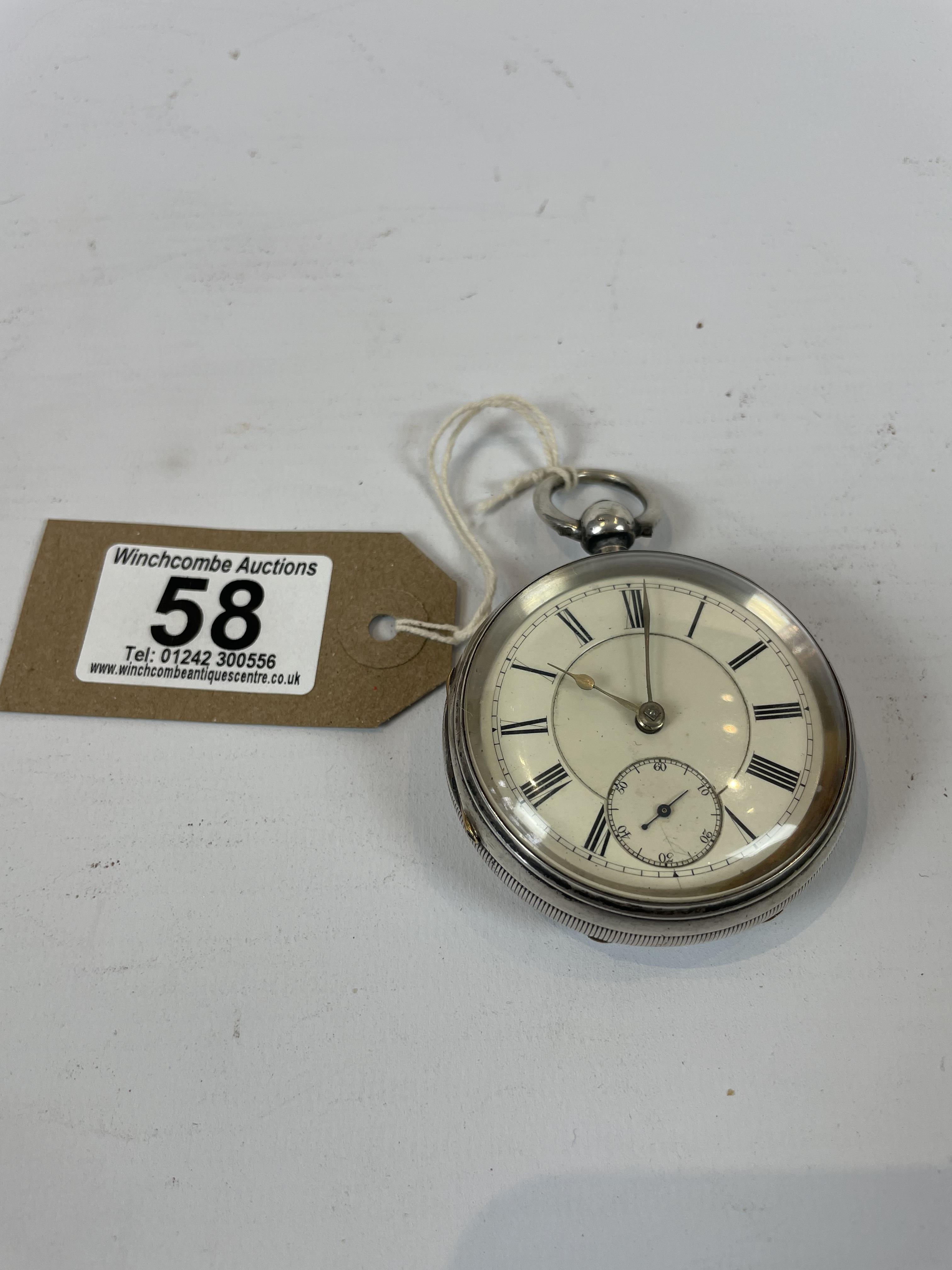 Chester Silver Pocket Watch Dated 1895