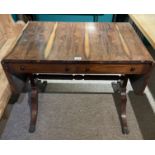 A Rosewood Sofa Table With Two Drawers