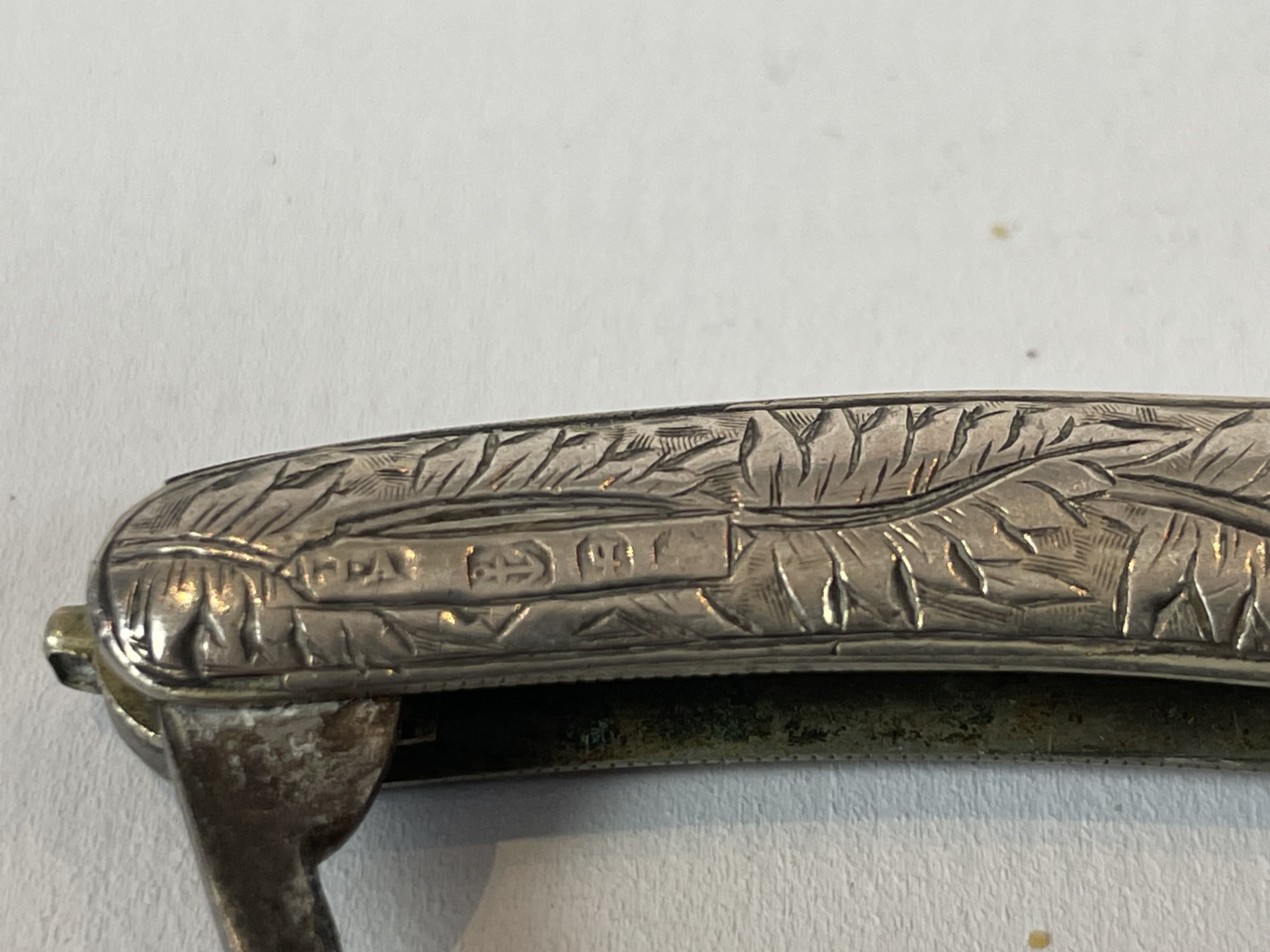 Silver penknife by James Alexander dated 1890 - Bild 2 aus 2